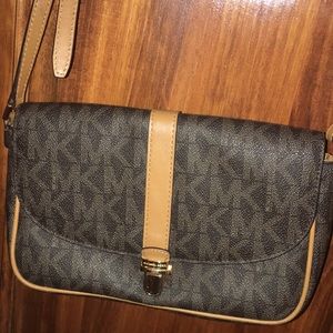 Michael Kors Monogram Cross Body Purse